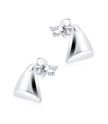 Plain Silver Stud Earring STS-2428